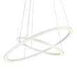 CWI Lighting Chalice Contemporary Metal LED Chandelier in White