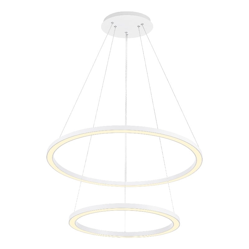 CWI Lighting Chalice Contemporary Metal LED Chandelier in White
