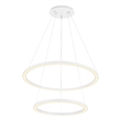 CWI Lighting Chalice Contemporary Metal LED Chandelier in White