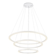 CWI Lighting Chalice 3Contemporary Metal LED Chandelier in White
