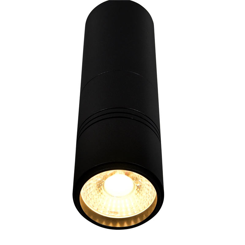 CWI Lighting Stowe Contemporary Metal LED Mini Pendant in Black/Wood