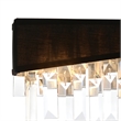 CWI Lighting Havely 2 Light Transitional Metal Wall Sconce in Chrome/Black