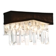 CWI Lighting Havely 2 Light Transitional Metal Wall Sconce in Chrome/Black