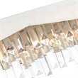 CWI Lighting Havely 2 Light Transitional Metal Wall Sconce in Chrome/White