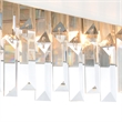 CWI Lighting Havely 2 Light Transitional Metal Wall Sconce in Chrome/White