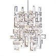 CWI Lighting Arley 1 Light Transitional Metal Mini Chandelier in Chrome