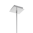 CWI Lighting Arley 1 Light Transitional Metal Mini Chandelier in Chrome