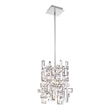 CWI Lighting Arley 1 Light Transitional Metal Mini Chandelier in Chrome