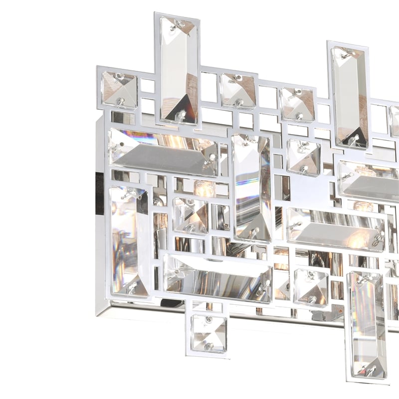 CWI Lighting Arley 8 Light Transitional Metal Vanity Light in Chrome