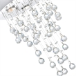 CWI Lighting Rain Drop 3 Light Metal Flush Mount Light in Chrome