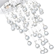 CWI Lighting Rain Drop 4 Light Metal Flush Mount Light in Chrome