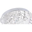 CWI Lighting Twister 8 Light Transitional Metal Flush Mount Light in Chrome