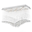 CWI Lighting Twinkle 11 Light Transitional Metal Flush Mount Light in Chrome