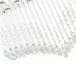CWI Lighting Twinkle 11 Light Transitional Metal Flush Mount Light in Chrome
