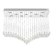 CWI Lighting Twinkle 11 Light Transitional Metal Flush Mount Light in Chrome