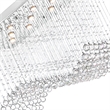 CWI Lighting Twinkle 11 Light Transitional Metal Flush Mount Light in Chrome