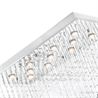 CWI Lighting Twinkle 11 Light Transitional Metal Flush Mount Light in Chrome
