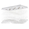 CWI Lighting Twinkle 11 Light Transitional Metal Flush Mount Light in Chrome