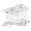 CWI Lighting Twinkle 11 Light Transitional Metal Flush Mount Light in Chrome