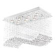 CWI Lighting Twinkle 11 Light Transitional Metal Flush Mount Light in Chrome