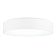 CWI Lighting Arenal Drum Shade Metal LED Flush Mount Light in White