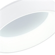 CWI Lighting Arenal Drum Shade Metal LED Flush Mount Light in White