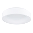 CWI Lighting Arenal Drum Shade Metal LED Flush Mount Light in White