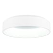 CWI Lighting Arenal Drum Shade Metal LED Flush Mount Light in White