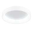 CWI Lighting Arenal Drum Shade Metal LED Flush Mount Light in White