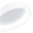 CWI Lighting Arenal Drum Shade Metal LED Flush Mount Light in White