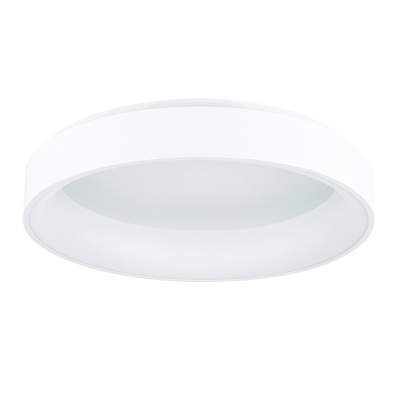 CWI Lighting Arenal Drum Shade Metal LED Flush Mount Light in White