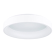 CWI Lighting Arenal Drum Shade Metal LED Flush Mount Light in White