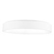 CWI Lighting Arenal Drum Shade Metal LED Flush Mount Light in White