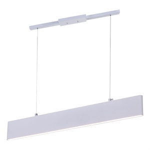 CWI Lighting Krista Contemporary Metal LED Chandelier in Satin White