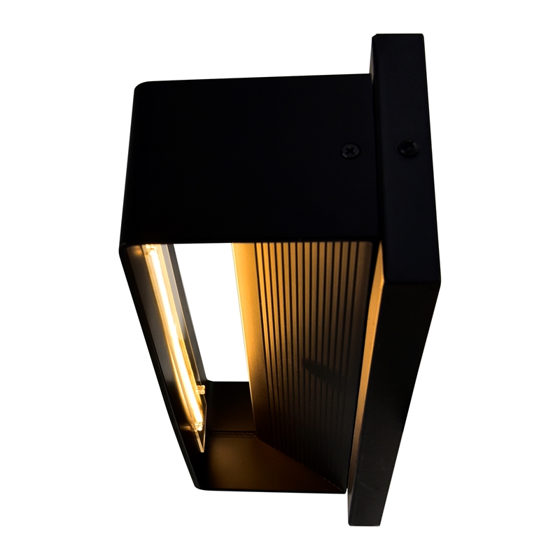 CWI Lighting Lilliana Contemporary Metal LED Integrated Wall Sconce in Black