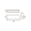 CWI Lighting LillianaContemporary Metal LED Wall Sconce in White