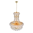 CWI Lighting Empire 6 Light Transitional Metal Chandelier in Gold