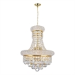 CWI Lighting Empire 6 Light Transitional Metal Chandelier in Gold