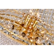 CWI Lighting Empire 17 Light Down Transitional Metal Chandelier in Gold