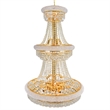 CWI Lighting Empire 32 Light Down Transitional Metal Chandelier in Gold