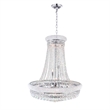 CWI Lighting Empire 19 Light Down Transitional Metal Chandelier in Chrome