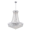 CWI Lighting Empire 19 Light Down Transitional Metal Chandelier in Chrome