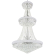 CWI Lighting Empire 34 Light Down Transitional Metal Chandelier in Chrome