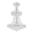 CWI Lighting Empire 34 Light Down Transitional Metal Chandelier in Chrome