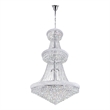 CWI Lighting Empire 38 Light Down Transitional Metal Chandelier in Chrome