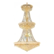 CWI Lighting Empire 38 Light Down Transitional Metal Chandelier in Gold