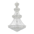 CWI Lighting Empire 42 Light Down Transitional Metal Chandelier in Chrome