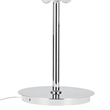 CWI Lighting Empire 6 Light Transitional Metal Table Lamp in Chrome