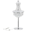 CWI Lighting Empire 6 Light Transitional Metal Table Lamp in Chrome