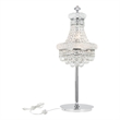 CWI Lighting Empire 6 Light Transitional Metal Table Lamp in Chrome